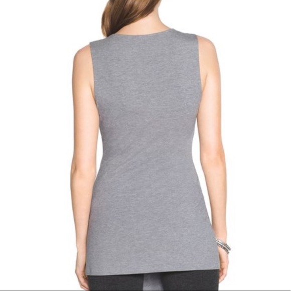 WHBM Sleeveless Asymmetrical Top - Picture 4 of 8